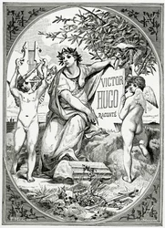 Victor Hugo fortalt av et vitne om sitt liv, 1800-tallet (bw-gravering)