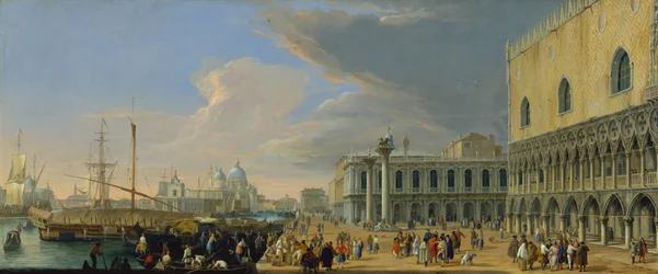 Molo, Venezia, ser vest, ca. 1709.