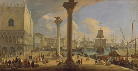Moloen med hertugpalasset, ca. 1710