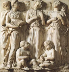 Detalj fra Cantoria (korgalleri) i katedralen Santa Maria del Fiore, Firenze