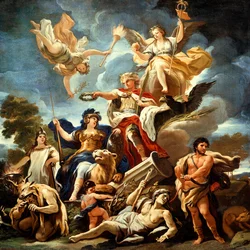 Allegori over festningen, av Luca Giordano