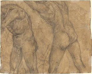 To nakenfigurer [verso]