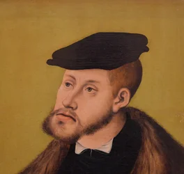 Tysk: Bildnis Kaiser Karl V. Portrett av keiser Karl V