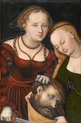 Judit med Holofernes#39; hode og en tjener Judit med Holofernes#39; hode og en tjener