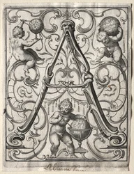 Nytt ABC-hefte: A, 1627.