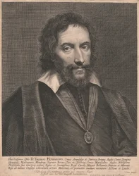 The Most Illustrious Mr. D. Thomas Howard, Earl of Arundel and Surrey, First Earl of England, Lord Howard, Maltrauers, Mowbray, Segraue, Breus, Clum and Osestria, Earl Marshal of England, Knight of the Most Noble Periscelides Siue Gartery Order , og mest r