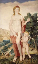 Venus og Amor, andre halvdel av 1500-tallet.