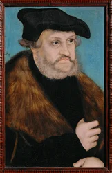 Kurfyrst Friedrich der Weise … (maleri på tre)