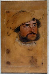 Portrett av Duke Ernest the Confessor Tegning av Lucas Cranach den gamle (eller den eldste