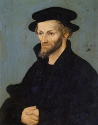 Portrett av Philip Melanchthon eller Philipp Schwarzerd (1497-1560)