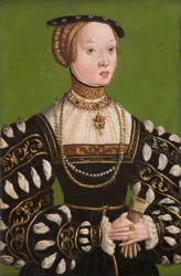 Elizabeth av Østerrike (1526–1545), ca. 1551 (olje på kobber)