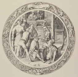 Kristus kronet med torner, fra Circular Passion, 1509.