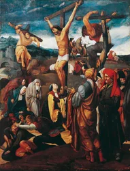 Crucifixion, av Lucas van Leyden (ca. 1494-1533)