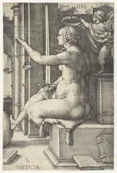 Rettferdighet Iusticia (tittel på objekt) Seven Virtues (serietittel)