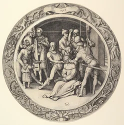 The Mocking of Christ, fra Circular Passion, 1509.