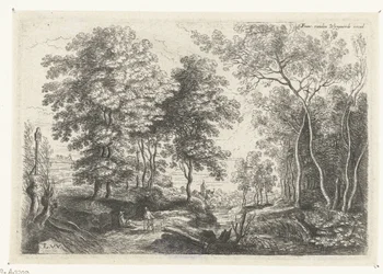 Landskap med en bekk gjennom en skog Seks landskap (serietittel)