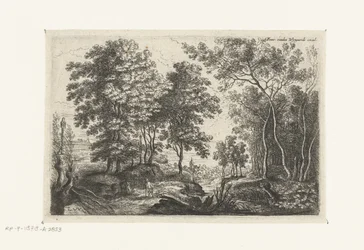 Landskap med en bekk gjennom en skog Seks landskap (serietittel)