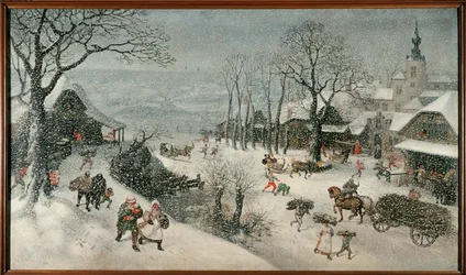 Vinter (februar) (olje på lerret)
