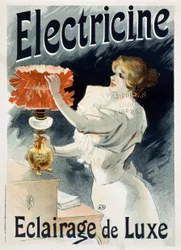 Reklameplakat for «Electricine: luksusbelysning»
