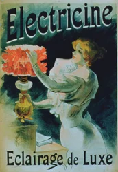 Reklameplakat for luksusbelysningen «Electricine»