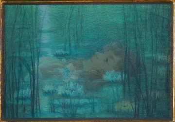 Ophelia - Skuespiller Suzanne Reichenberg i Alexandre Dumas#39; Hamlet