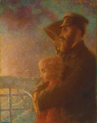 De russiske emigrantene, ca. 1900 (olje på lerret)