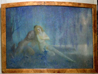 Blå historie (olje på lerret)