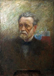 Portrett av Louis Pasteur (1822–1895) (olje på lerret)