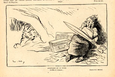 Le Rire rouge, satirisk i svart-hvitt
