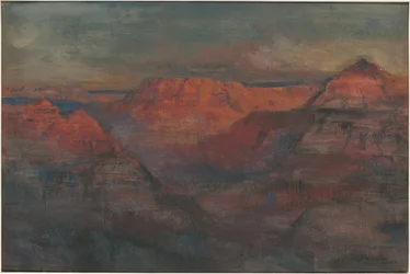 Ettergløden, Grand Canyon, Arizona, ca. 1904 (akvarell og gouache)