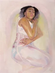 Jente som tenker, 2004 (olje på lerret)