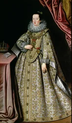 Eleanor Gonzaga (1598-1655), kone til Ferdinand II (1578-1637) den hellige romerske keiseren, tidlig på 1600-tallet