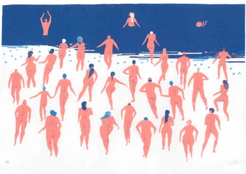 Nudiststrandløp, 2016 (silketrykk)