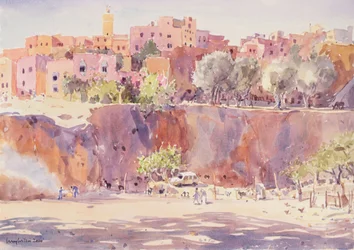 Darricha, Fes, 2000 (akvarell på papir)