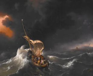 Kristus stiller stormen på Galileasjøen