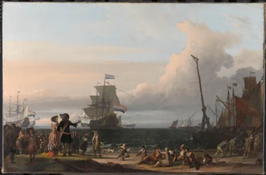 Nederlandske skip på veiene på Texel