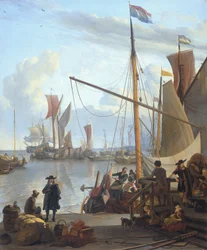 Y-en i Amsterdam, sett fra Mosselsteiger (blåskjellbryggen)
