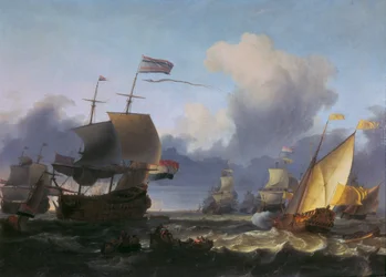 Overlevering av kommandoen til admiral de Ruyter utenfor kysten av Texel, 18. juni 1665