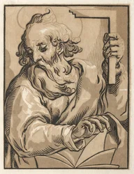 Kristus og apostlene: St. Thomas med torget, 1600-tallet.