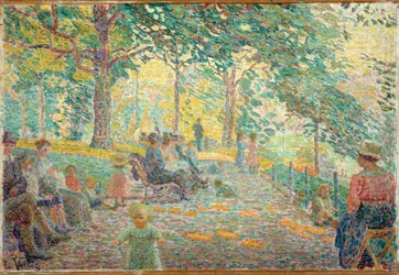 Ettermiddag i Montsouris Park, cirka 1919 (maleri)
