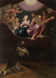 Den hellige Frans av Assisi i Portiuncula