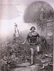 Hun snakker - men hun sier ingenting., illustrasjon fra Romeo og Julie,