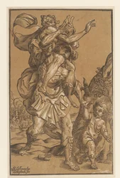 Aeneas bærer faren fra Troy