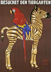 Plakat som reklamerer for Hellabrunn Zoo i München