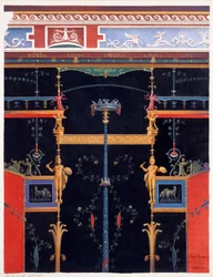 Veggdekorasjoner fra huset til Aulus Vettius, Pompeii, ca. 36-39 e.Kr