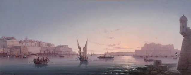 Grand Harbour, Malta, fra Corrodino, 1911