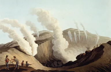 Krater på vulkanøya