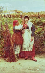 Bønder i en vingård