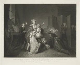 Siste sammenkomst av Louis XVI og hans familie