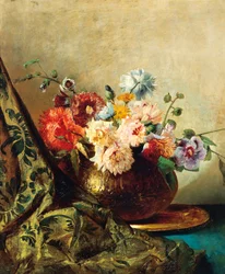 Blomster, av Luigi Scrosati (1814-1869)